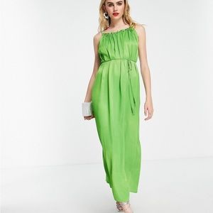 NWT & Other Stories Gorgeous Green MIDI Dress for weddings etc